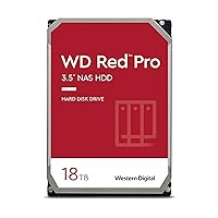 Western Digital 18TB WD Red Pro NAS Internal Hard Drive HDD - 7200 RPM, SATA 6 Gb/s, CMR, 256 MB Cache, 3.5