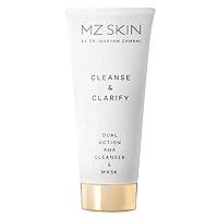 MZ SKIN | CLEANSER & CLARIFIER | Dual Action AHA Cleanser & Face Mask | Anti-ageing | Collagen & Elastin Stimulation | Vegan