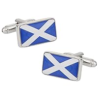 Scotland Flag Cufflinks with Presentation Box