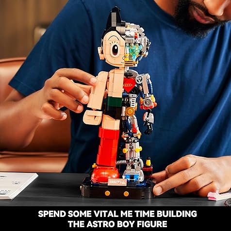 PANTASY Astro Boy Building Kit, Cool Building Sets for Adults, Creative Collectible Build-and-Display Model for Home or Office, Idea Birthday Present for Teens or Surprise Treat (1258Pieces)