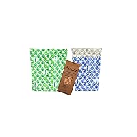 Assorted 3 Pack - Made in Canada - Plastic and Silicone Free - Reusable Beeswax Food Wrap Bags- 2 Sizes (Lunch Pack, 2 Small + 1 Medium, (Multicolor)