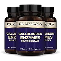 Dr. Mercola Gallbladder Enzymes Delayed Release, 90 Servings (90 Capsules), Dietary Supplement, Digestive and Gut Health, Non-GMO