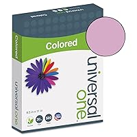 Universal UNV11212 8.5 in. x 11 in. 20-lb. Deluxe Colored Paper - Orchid (500/Ream)