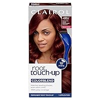 Clairol Root Touch-Up by Nice'n Easy Permanent Hair Dye, 4RV Dark Burgundy Hair Color, Pack of 1