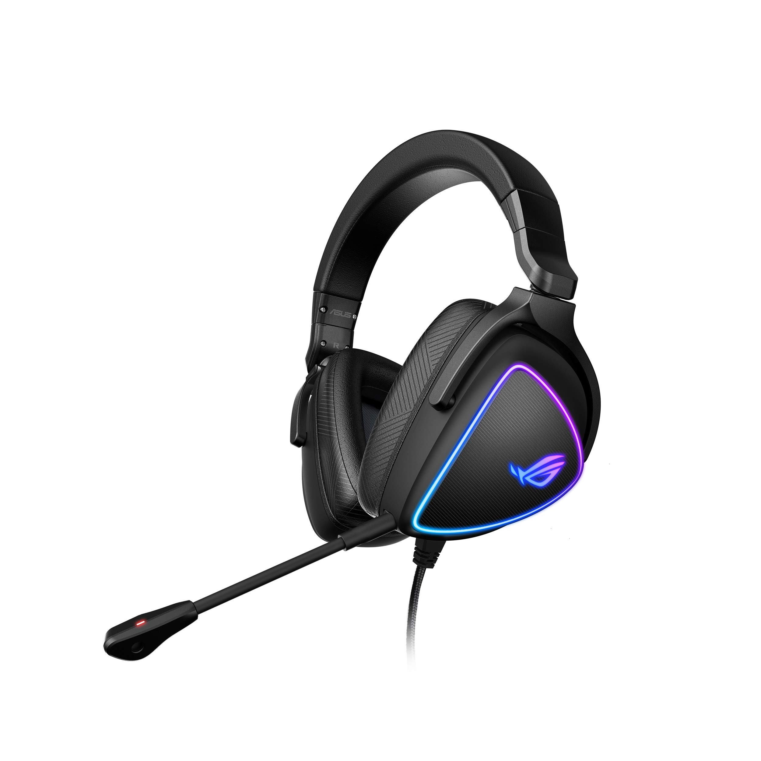 ASUS ROG Delta S Gaming Headset with USB-C | Ai Powered Noise-Canceling Microphone | Over-Ear Headphones for PC, Mac, Nintendo Switch, and Sony Playstation | Ergonomic Design , Black