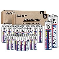ACDelco AA and AAA 40-Count Combo Pack Super Alkaline Batteries, 20-Count Each, 10-Year Shelf Life