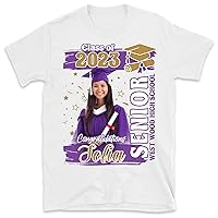 Proud of Graduation Shirt, Custom Photo Graduation Shirt, Class of 2023, Personalized Name Graduation Shirt, Senior 2023 Tee