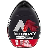 Energy Liquid Water Enhancer, Black Cherry, 1.62 OZ, 12-Pack