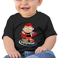 HiFive Little Einsteins Plane Organic Cotton Cutie Baby Toddler T-Shirts Black