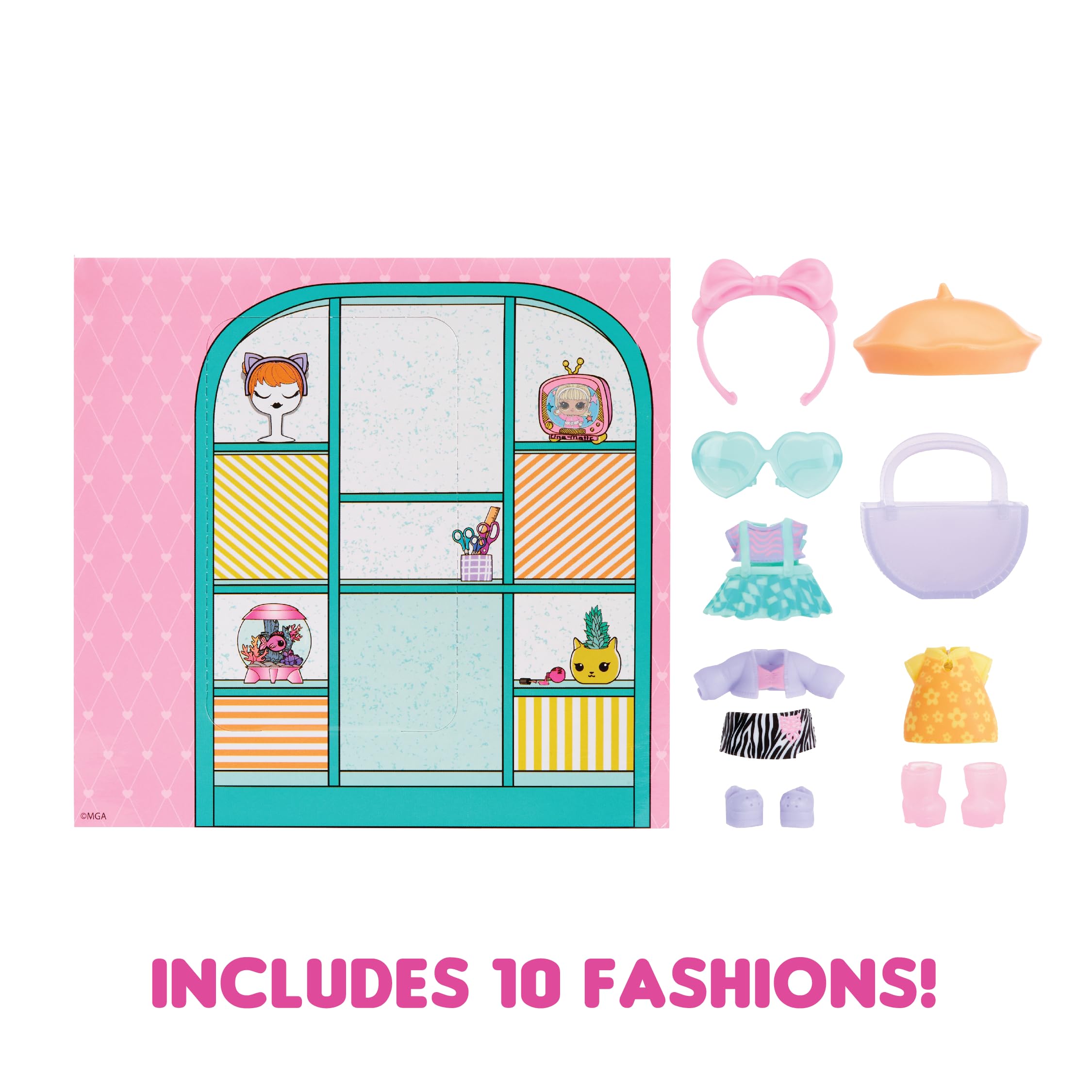 LOL Surprise Fashion Packs Spring Style - 6 Unique Styles Each with (3) Outfits, (2) Pairs of Shoes, (4) Accessories – Mix and Match Styles to Create Tons of New Looks - Great Gift for Girls Age 4+