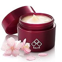 Japanese Moisturizer, Face Cream for Women&Men, Hydrating formula, Smooth skin, Cherry Blossom sakura extract, Vitamin C, AHA, “Kuramoto-no-Shizuku”, Paraben Free, Cruelty Free (1.76 oz)