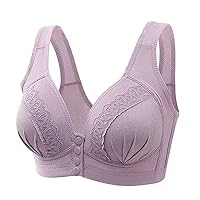 High Support Sports Bra for Women Minimizer Bras Large Bust Racerback Comfort Wireless Non Padded Wirefree Workout Bra