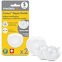 Contact Nipple Shield for Breastfeeding, 16mm Extra Small Nippleshield, For Latch Difficulties or Flat or Inverted Nipples, 2 Count with Carrying Case, Made Without BPA, 3 Piece Set, 101034109