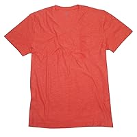 Calvin Klein Jeans Men's V-Neck T-Shirt, Spiced Coral, X-Large