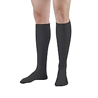 AW Style 111W Cotton Firm 20-30mmHg Knee High Socks Navy XLarge Wide