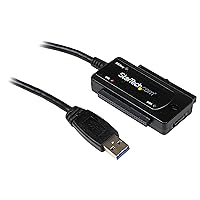 StarTech.com USB 3.0 to SATA IDE Adapter - 2.5in / 3.5in - External Hard Drive to USB Converter – Hard Drive Transfer Cable (USB3SSATAIDE)