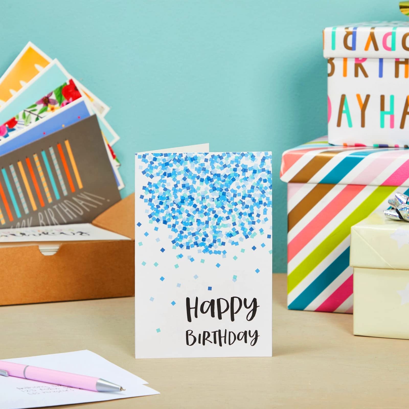 36 Pack Birthday Cards with Envelopes Bulk, Blank Inside for Office, Friends, and Kids (36 Unique Assorted Designs, 4x6 in)