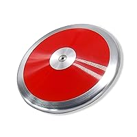 TC Red Crossfire Discus. 1kg Discus. 1k Discus. Girls Discus. Girls 1 kg. Specifically Tailored for Novice throwers, offering Ease of use and Control to Develop Fundamental Skills.