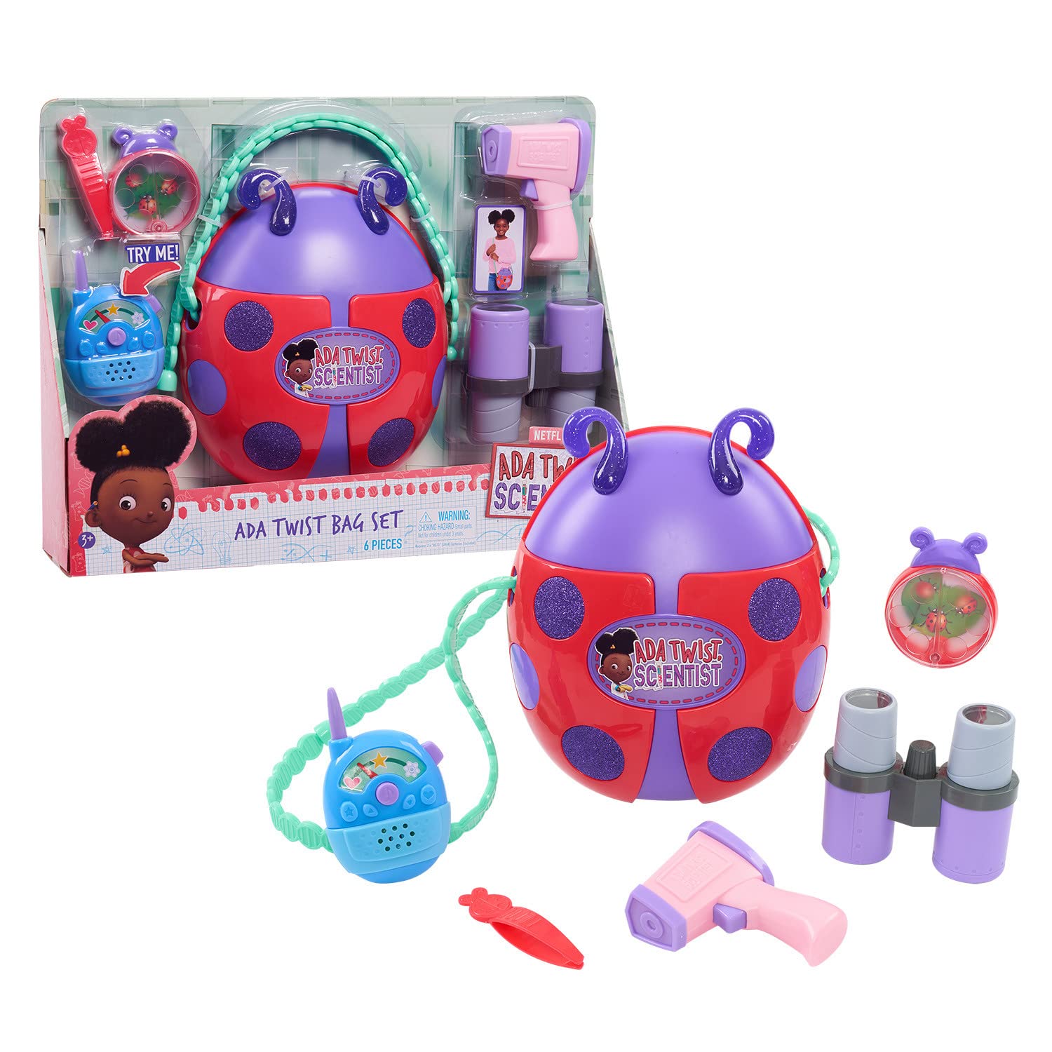Ada Twist Bag Set, Dress Up & Pretend Play, Kids Toys for Ages 3 Up, Gifts and Presents by Just Play