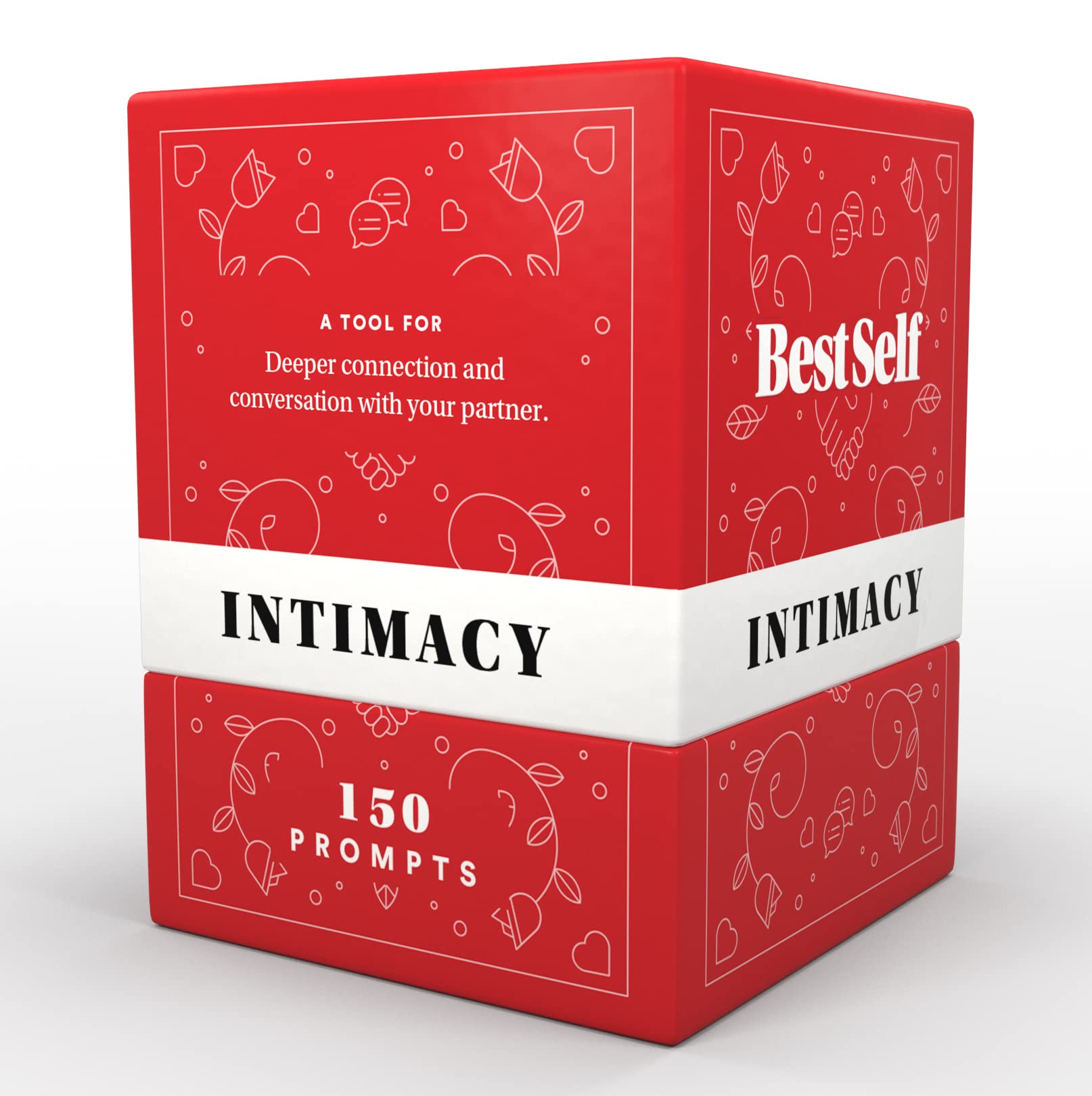 BestSelf Intimacy Deck with 150 Relationship Building Conversation Starters, Meaningful Couples Game, Perfect Couples Card Games