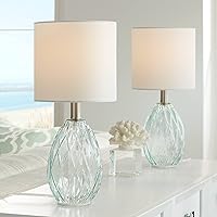 360 Lighting Rita Modern Coastal Small Accent Table Lamps 14 3/4