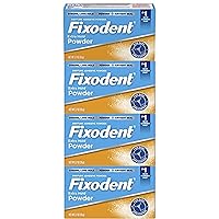 Extra Hold Denture Adhesive Powder, 2.7 Ounce (Pack of 4)