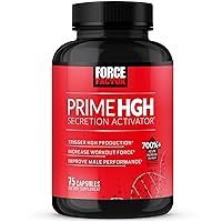 Force Factor Prime HGH Secretion Activator, HGH Supplement for Men with Clinically Studied AlphaSize to Help Trigger HGH Production, Increase Workout Force, and Improve Performance, 75 Capsules