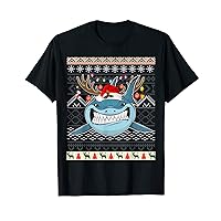 Funny Ugly Christmas Shark Reindeer Lights Holiday Cute T-Shirt