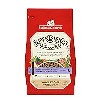 Stella & Chewy's SuperBlends Raw Coated Wholesome Grains Puppy Cage-Free Chicken & Wild-Caught Salmon Recipe with Superfoods, 3.5 lb. Bag