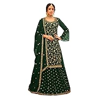 Xclusive Ready to wear Indian/Pakistani Embroidery Ghaghra Style Salwar Kameez for Women's (D-2495)