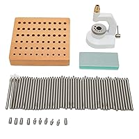 Watch Repair Staking Tool Press Set Watchmaker Jewelling Punching Kit with 50 Punches 10 Stakes for Watchmaker riveting Work