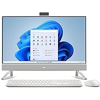Dell Inspiron 7710 All-in-One Desktop (2022) 27-inch FHD Touchscreen 10-Core 12th Intel i7-1255U NVIDIA GeForce MX550 Graphics 64GB DDR4 2TB NVMe SSD + 1TB HDD WiFi 6E Bluetooth RJ45 Windows 11 Pro
