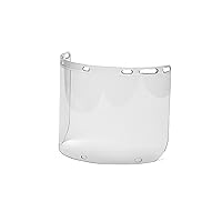Pyramex Safety S1210CC Clear Cylinder Polycarbonate Shield with Slots for Chin Cup - ANSI Z87+