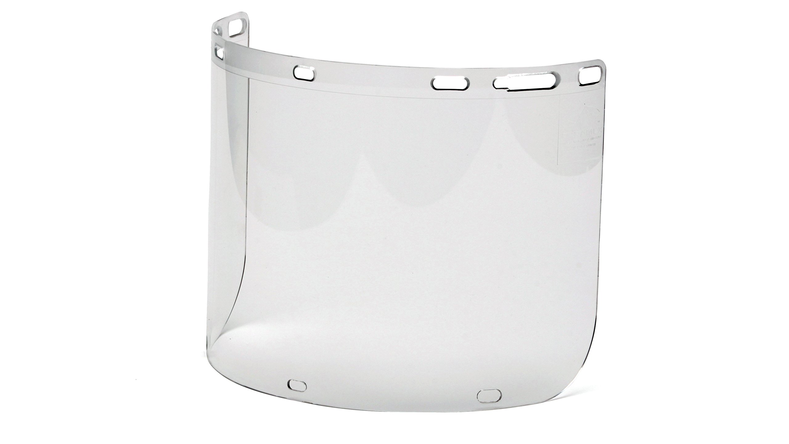 Pyramex Safety S1210CC Clear Cylinder Polycarbonate Shield with Slots for Chin Cup - ANSI Z87+