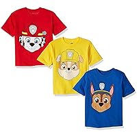 Nickelodeon Baby Boys' Toddler Paw Patrol Pack of Three T-Shirts
