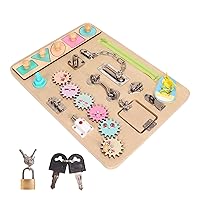 Fidget Blanket for Dementia and Autism,Fidget Blanket for Elderly with Dementia, Wooden Anxiety Relief Relax Sensory Activity Board for Alzheimer Disease, Wooden Montessori Toys