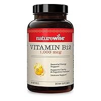 NatureWise Vitamin D3 2000iu 360 Count and Vitamin B12 1000mcg 60 Softgels for Energy, Immune Support and Healthy Muscle Function
