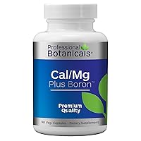 Cal/Mg + Boron - Vegan Formulated to Support Bone Health and Healthy Skin, Teeth and Nails Calcium Magnesium and Boron 90 Vegetarian Capsules