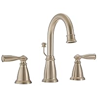 Moen WS84924SRN Banbury Two-Handle High Arc Bathroom Faucet, Spot Resist Brushed Nickel