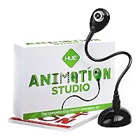 HUE Animation Studio: Complete Stop Motion Animation Kit (Camera, Software, Book) for Windows/macOS (Black)