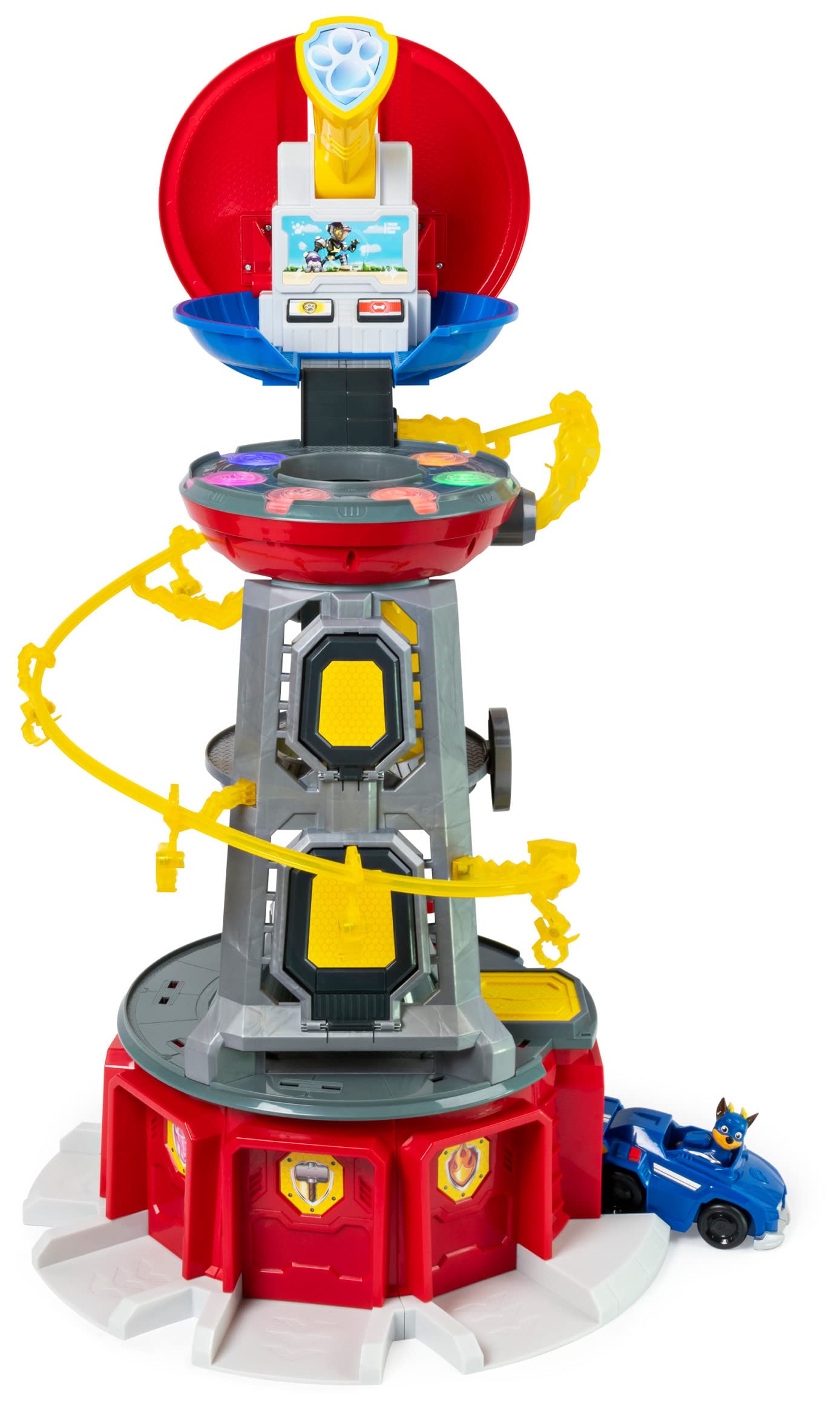 Cool Maker Paw Patrol, Mighty Pups Super Paws Lookout Tower Playset with Lights and Sounds, Toy for Ages 3 and Up
