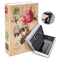 Book Safe Box Lock Rose: Ohuhu Secret Book Box Diversion Combination Secret Compartment Small Safes for Home Portable Book Box - Great for Money Store Jewelry and Passport Storage