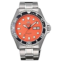 Orient FAA02006M Men's Orange Mako II Stainless Steel 200M Automatic Dive Watch