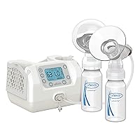 Dr. Brown's Customflow Double Electric Quiet Breast Pump with SoftShape Silicone Shields
