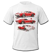 Men's 1968 Corvette Red 6 American Muscle T-Shirt