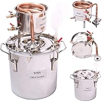DIY 8 Gal 30 Liters Copper Alcohol Stills Ethanol Still Spirits Boiler Water Distiller