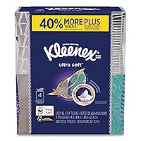 Kleenex Ultra Soft Facial Tissues, 65 Count (Pack of 4) (260 Total Tissues)