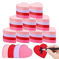 4800 Sheets Heart Shaped Sticky Notes 120 Pads Pink Sticky Notes Bulk 4 Colors Self Adhesive Notepads Sticky Memo for Office Back to School Valentine's Day Kids Girls Women Gift