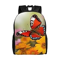 Spring Butterfly Backpack Casual Travel Daypack Lightweight Laptop Bags Laptop Backpacks For Women Men