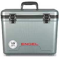 Engel 19qt Leak-Proof, Air Tight, Drybox Cooler and Small Hard Shell Lunchbox for Men and Women